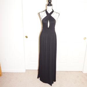 Zara  Evening Collection Black Maxi Dress